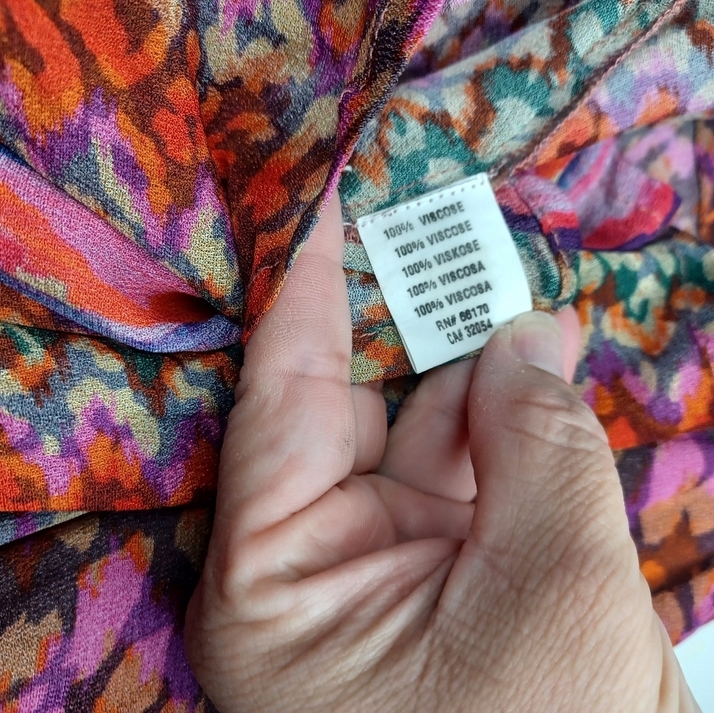 Anthropologie Multicolor Patterned Blouse - Picture 7 of 11